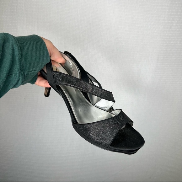 NINA | Black High Heels Sparkle Glitter 10 New York - Picture 2 of 6